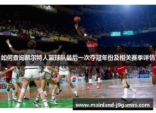 如何查询凯尔特人篮球队最后一次夺冠年份及相关赛季详情