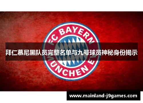 拜仁慕尼黑队员完整名单与九号球员神秘身份揭示