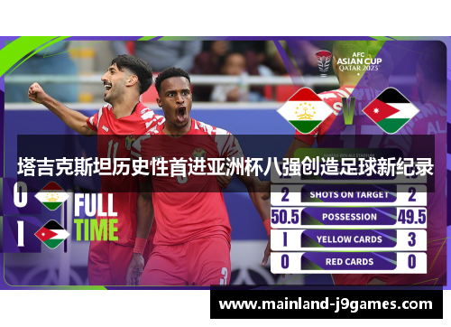 塔吉克斯坦历史性首进亚洲杯八强创造足球新纪录